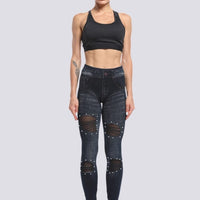 Jegging Troué | Yogaova