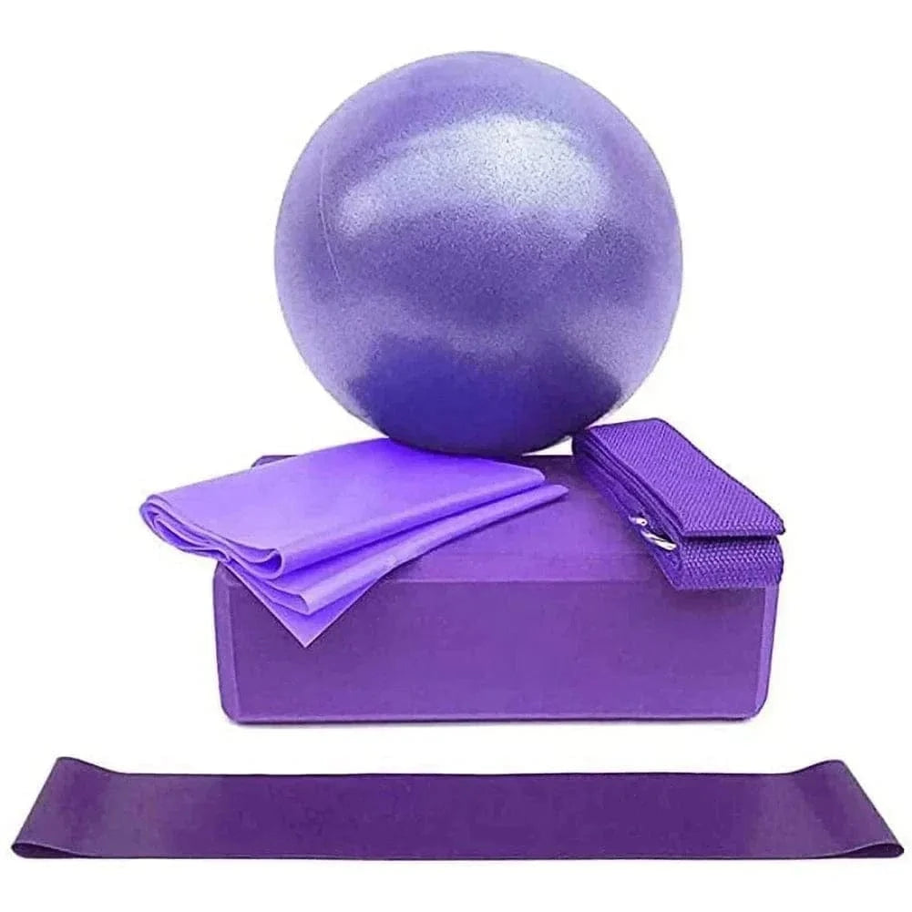 Kit Matériel de Yoga 5 Pièces Coloré
