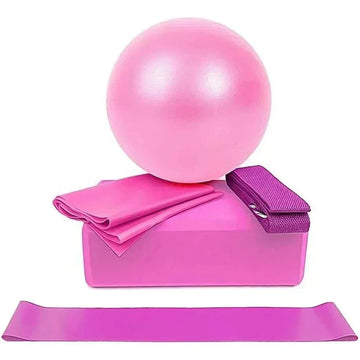Kit Matériel de Yoga 5 Pièces Coloré