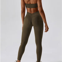 Legging Avec Poche Arrière Sport - Sans Couture | Yogaova