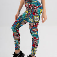 Legging Bande Dessinée Imprimé | Yogaova