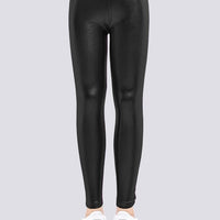 Legging Brillant Simili Cuir Fille | Yogaova