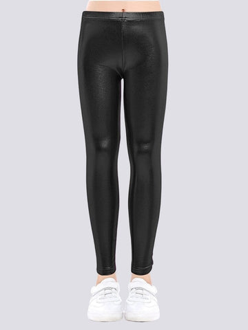 Legging Brillant Simili Cuir Fille | Yogaova