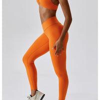Legging Ceinture Vente Plat Push Up (Sans Couture) | Yogaova