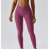 Legging Ceinture Vente Plat Push Up (Sans Couture) | Yogaova