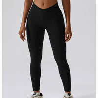 Legging Ceinture Vente Plat Push Up (Sans Couture) | Yogaova