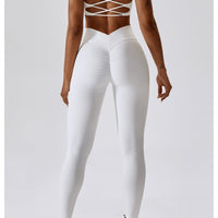 Legging Ceinture Vente Plat Push Up (Sans Couture) | Yogaova