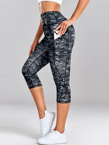 Legging Court Camouflage Poche | Yogaova