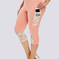 Legging Court Grande Taille (Poche) | Yogaova