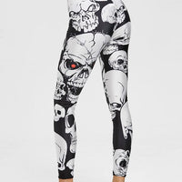 Legging Crânes Yeux Rouge | Yogaova