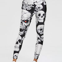 Legging Crânes Yeux Rouge | Yogaova