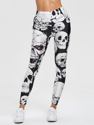 Legging Crânes Yeux Rouge | Yogaova