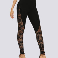 Legging Dentelle Noir | Yogaova