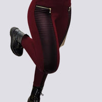 Legging Effet Cuir Taille Haute | Yogaova