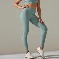 Legging et Soutien-Gorge Côtelé (Ensemble Sport) | Yogaova