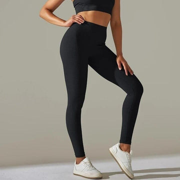 Legging et Soutien-Gorge Côtelé (Ensemble Sport) | Yogaova