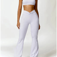 Legging Evasé Ceinture Plissée - Tendance 2024 | Yogaova