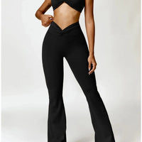 Legging Evasé Ceinture Plissée - Tendance 2024 | Yogaova
