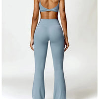 Legging Evasé Ceinture Plissée - Tendance 2024 | Yogaova