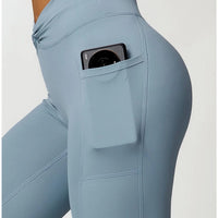 Legging Evasé Ceinture Plissée - Tendance 2024 | Yogaova