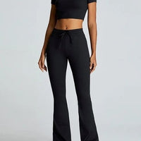 Legging Évasé Cordon de Serrage Sport | Yogaova