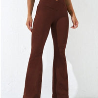 Legging Évasé Côtelé Taille Croisée Push Up | Yogaova