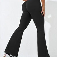 Legging Évasé Côtelé Taille Croisée Push Up | Yogaova