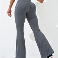 Legging Évasé Côtelé Taille Croisée Push Up | Yogaova