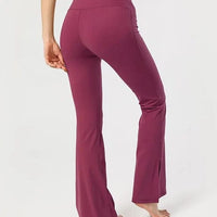 Legging Évasé Fendu Taille Haute | Yogaova