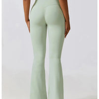 Legging Évasé Taille Croisée Sans Couture (Poche) | Yogaova