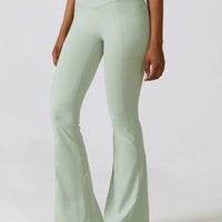 Legging Évasé Taille Croisée Sans Couture (Poche) | Yogaova