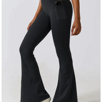 Legging Évasé Taille Croisée Sans Couture (Poche) | Yogaova