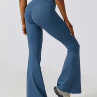 Legging Évasé Taille Croisée Sans Couture (Poche) | Yogaova