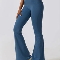 Legging Évasé Taille Croisée Sans Couture (Poche) | Yogaova