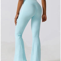 Legging Évasé Taille Croisée Sans Couture (Poche) | Yogaova