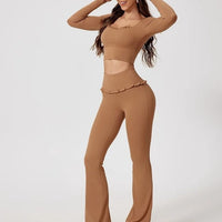 Legging Évasé Taille Haute Sculptante - Eva | Yogaova