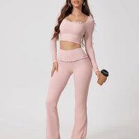 Legging Évasé Taille Haute Sculptante - Eva | Yogaova