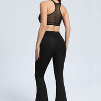 Legging Fente Devant - Noir (Poches) | Yogaova