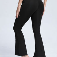 Legging Fente Devant - Noir (Poches) | Yogaova