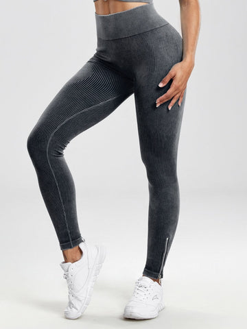 Legging Fermeture Éclair Push Up (Sans Couture) | Yogaova