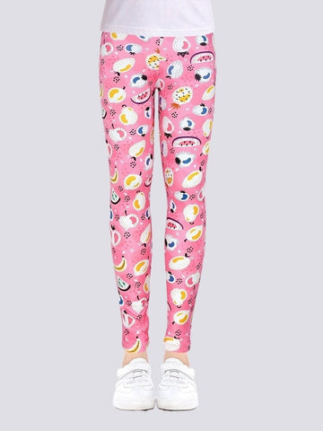 Legging Fille Rose Imprimé | Yogaova
