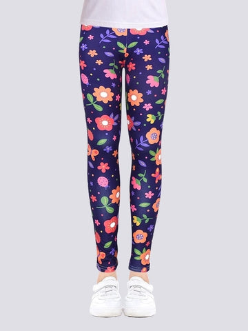 Legging Fleuri Fille | Yogaova