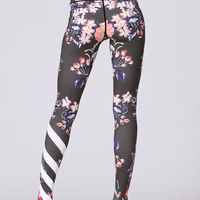 Legging Fleuri Sport | Yogaova