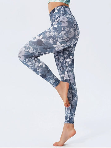 Legging Floral Taille Haute | Yogaova