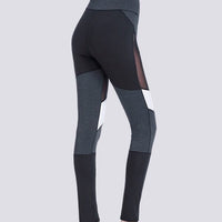 Legging Gris Chiné et Noir | Yogaova