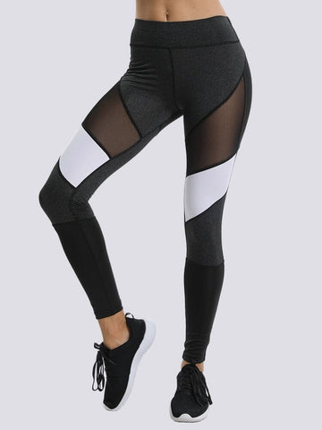Legging Gris Chiné et Noir | Yogaova