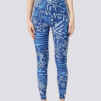 Legging Imprimé Bleu et Blanc - Sport | Yogaova