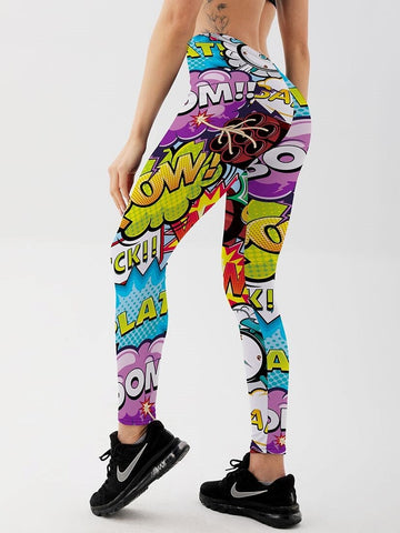 Legging Imprimé Cartoon Super Héro | Yogaova