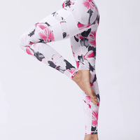 Legging Imprimé Fleuri Taille Haute | Yogaova