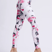 Legging Imprimé Fleuri Taille Haute | Yogaova